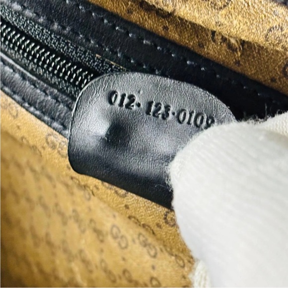 Gucci Black Leather Duffel Bag with Gold Accents - Picture 13 of 16